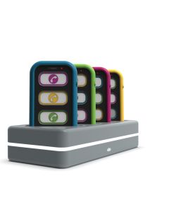 Mini Mobile Phones V2 – Rechargeable Set of 4 Pretend Play Kids’ Phones with Docking Station. EY11835