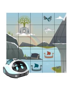 Loti-Bot Programming Robot with Viking Mat Bundle Pack - Educational STEAM Scratch Block-Based Coding Robot