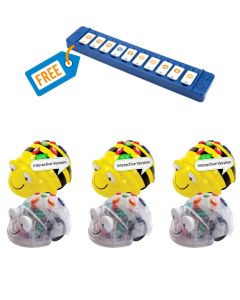 Bundle 3 Bee-Bots, 3 Blue-Bots and FREE Tactile Reader