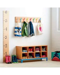 Monarch Coat rack with hooks 8 Coat Hooks Multicoloured. FU10098